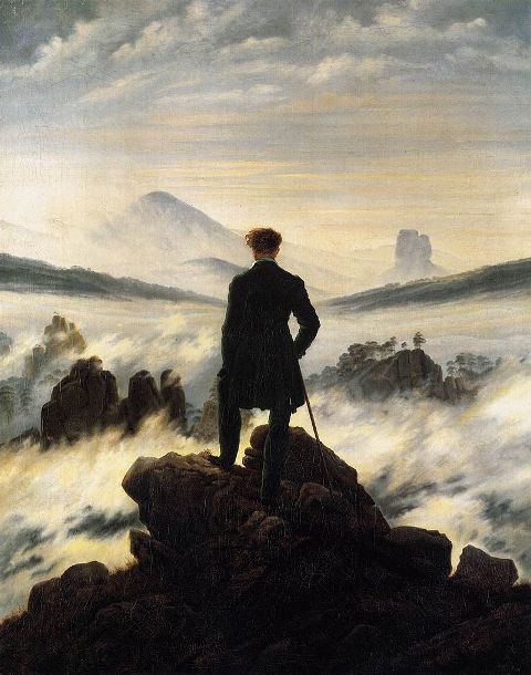 1 Caspar David Friedrich - Der Wanderer über demNebelmeer