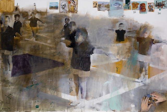 ΓΙΑΝΝΗΣ ΑΔΑΜΑΚΗΣ mal du depart (ο πόνος του αποχαιρετισμού), 2009, 100Χ150 εκ., ακρυλικά σε μουσαμά. ΓΙΑΝΝΗΣ ΑΔΑΜΑΚΗΣ mal du depart (ο πόνος του αποχαιρετισμού), 2009, 100Χ150 εκ., ακρυλικά σε μουσαμά.