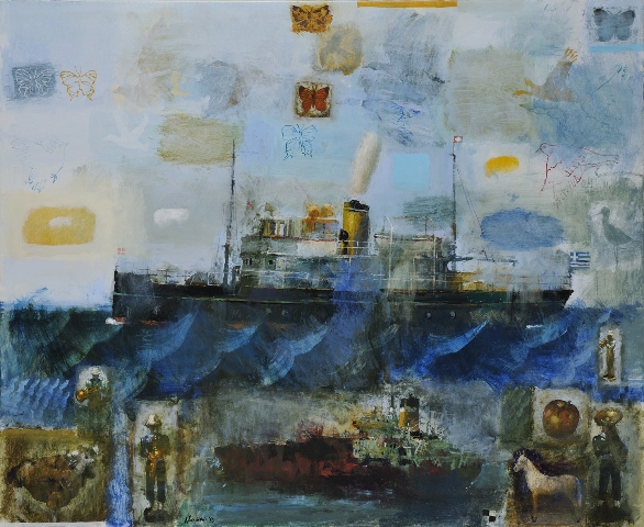 ΓΙΑΝΝΗΣ ΑΔΑΜΑΚΗΣ Γιάννης Αδαμάκης, Απόπλους, 2015, 90Χ110 εκ., ακρυλικά σε μουσαμά. ΓΙΑΝΝΗΣ ΑΔΑΜΑΚΗΣ Γιάννης Αδαμάκης, Απόπλους, 2015, 90Χ110 εκ., ακρυλικά σε μουσαμά.