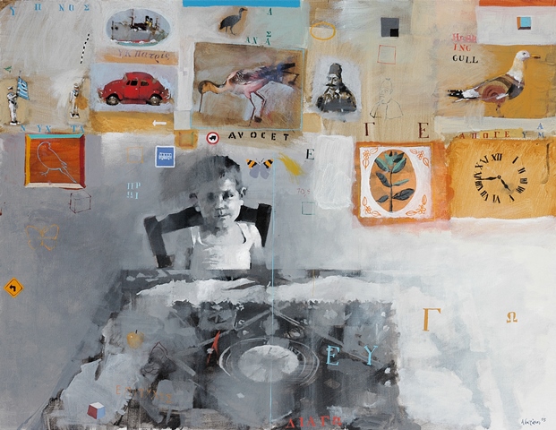 ΓΙΑΝΝΗΣ ΑΔΑΜΑΚΗΣ Εικόνες, 2005, 89Χ116 εκ., ακρυλικά σε μουσαμά. ΓΙΑΝΝΗΣ ΑΔΑΜΑΚΗΣ Εικόνες, 2005, 89Χ116 εκ., ακρυλικά σε μουσαμά.