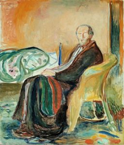 Edvard Munch, Αυτοπροσωπογραφία. Η μοναξιά της ανάρωσης. 1919, Όσλο, στην Εθνική Πινακοθήκη.