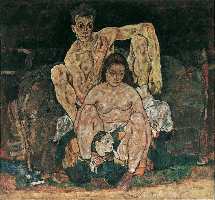 Egon Schiele, Οικογένεια. Το έργο που το πρόλαβε ο θάνατος...