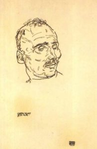 Egon Schiele. Ο μέντορας του Gustav Klimt στο κρεβάτι του θανάτου, 1918.