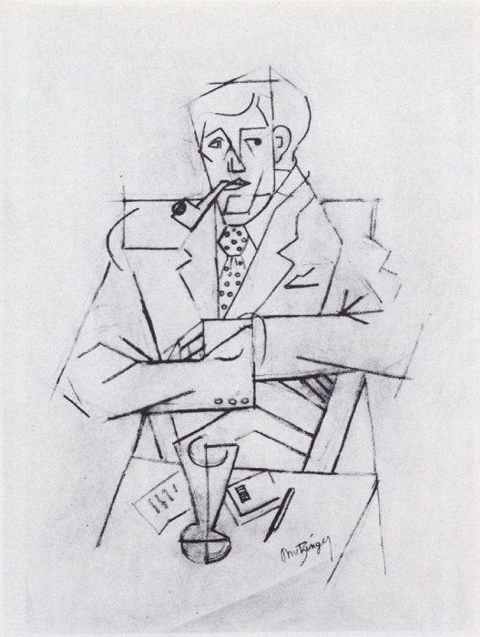 Jean Metzinger, Guillaume_Apollinaire, 1911. Centre Georges Pompidou,