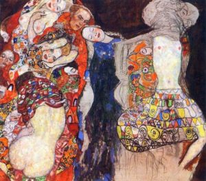 Όταν πέθανε ο Klimt, Όταν πέθανε ο Klimt, ένας ημιτελής πίνακας με τίτλο Η Νύφη έμεινε στο στούντιό του. Στο δεξιό μισό κυριαρχούσε μια ημι-γυμνή γυναικεία φιγούρα.